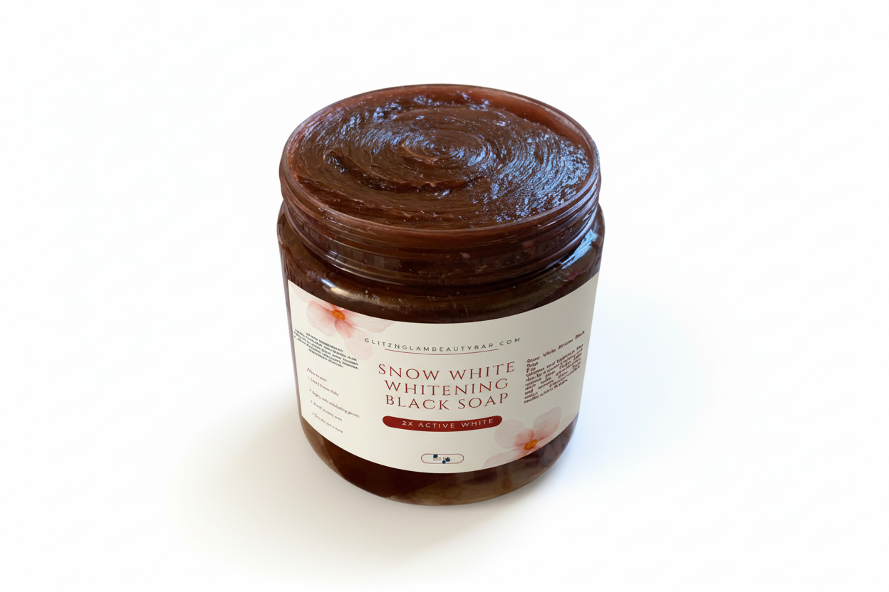 Snow white black soap