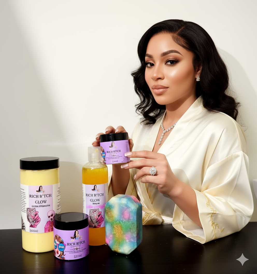Rich b!tch glow set