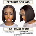 13x4 Glueless Bob Wig – Top Quality 12A Hair for a Seamless Look