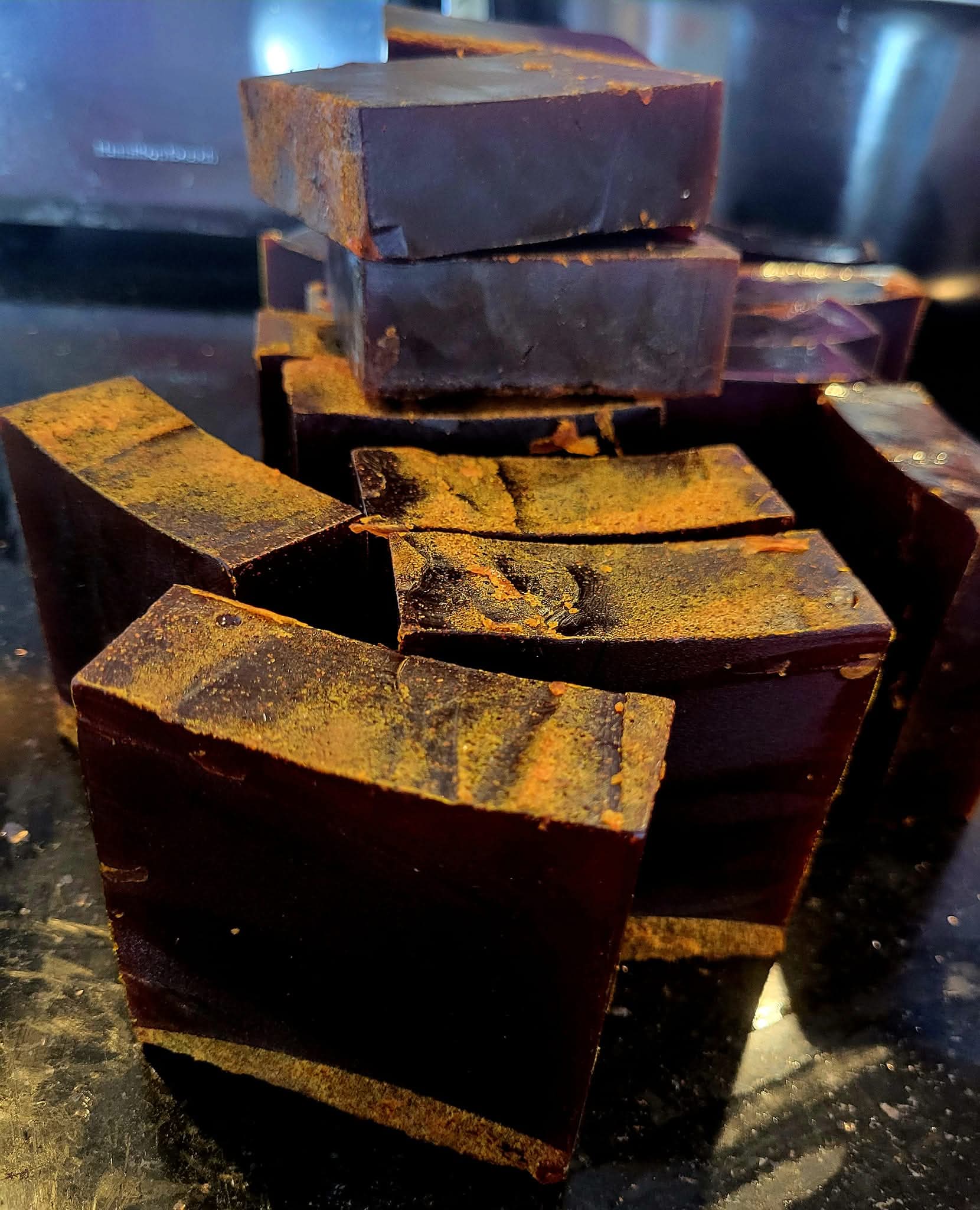 Turmeric honey soap