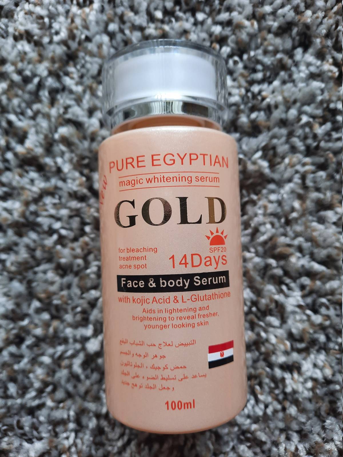 Pure Egyptian Magic Whitening Gold 14days Face And Body Serum 100ml